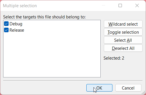 Setting Up Code::Blocks IDE for C Programming: Step 16: Press "OK" button to confirm